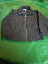 Kids Boys Girls Columbia Fleece Jacket, XXS 4/5, Gray Zipper And Pockets