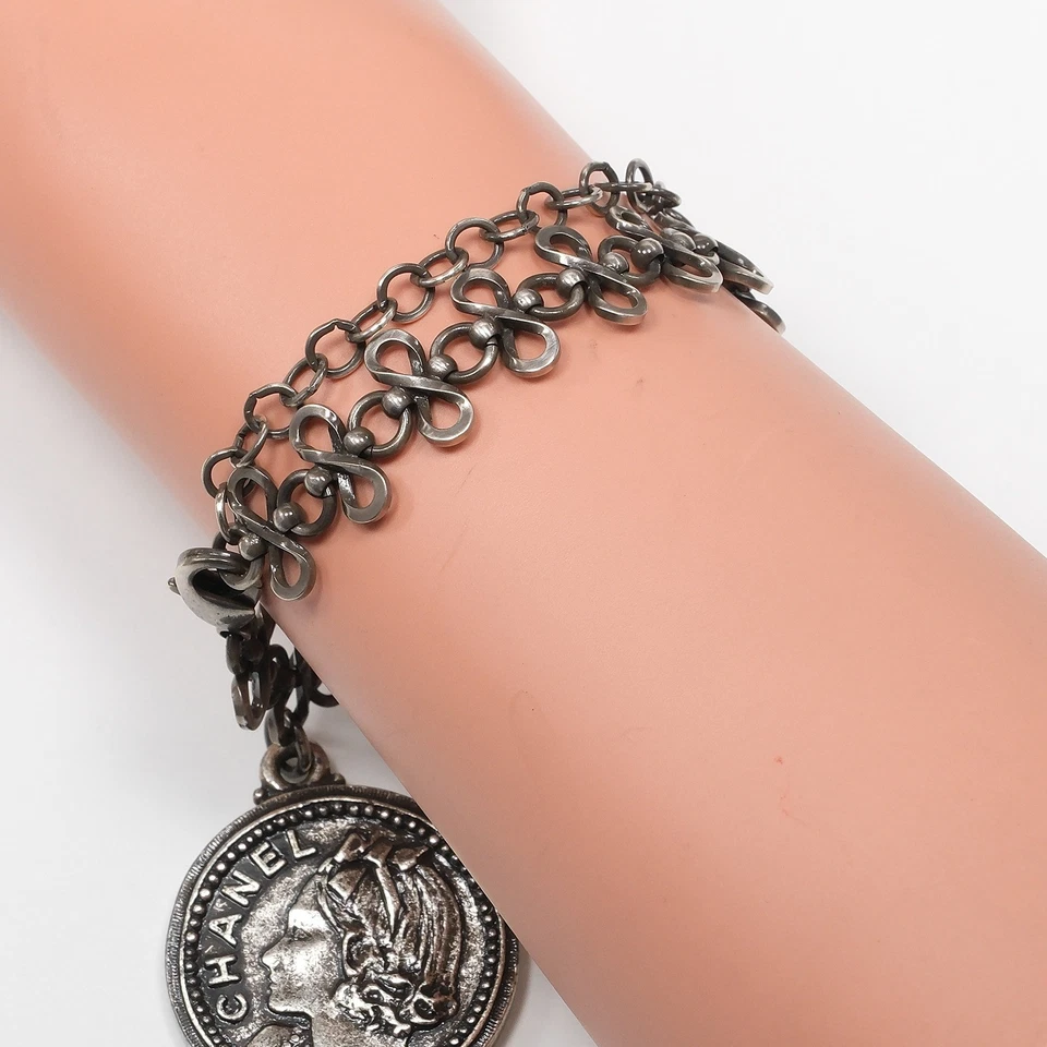 CHANEL Mademoiselle Coin Bracelet metallic 25.1g Women - Image 3 of 4