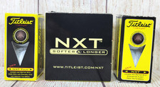 2x Titleist 2-Pack (4 Balls) Softer Longer NXT Tour Golf Balls - NEW