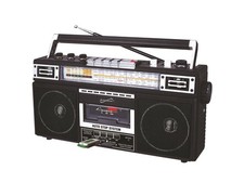 Supersonic SC-3201BT-BK 4 Band Radio  Cassette Player  Cassette To Mp3