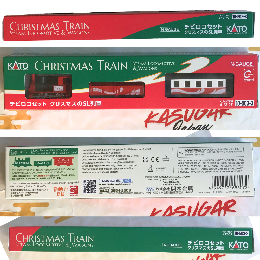 KATO 10-503-3 12-25 Pocket Line Christmas SL Train 3-Unit Set N