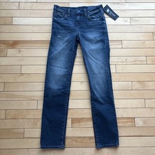 NWT True Religion Geno Slim Fit Jeans Youth Size 12 Stretch Mason Blue