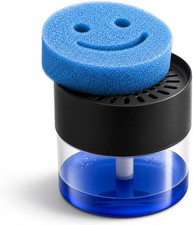 Dish Soap Dispenser with Sponge Holder Scrub Daddy Compatible