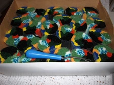 WONDER ART-CARON Latch Hook Rug Kit #4454 "TROPICAL FISH" 24" X 34"  **READ**