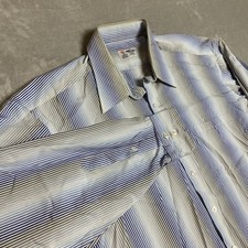 Turnbull  Asser Dress Shirt Mens XL Striped Button Up Cotton Work Formal