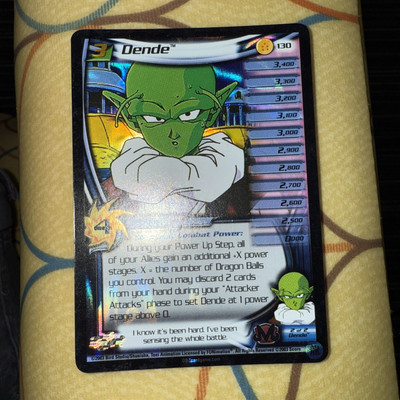 Dende HOLO FOIL Rare LIMITED 130 DBZ TCG Card LV3 Dragon Ball Z Score CCG