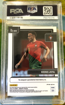 Diogo Jota AUTO 2022-23 Donruss FIFA Portugal Signature RARE RED