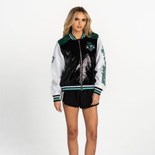 Women's The Wild Collective Black New York Liberty Sequin Jacket