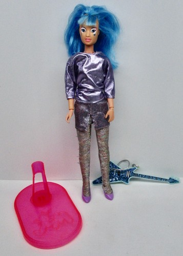 Vintage Jem and the Holograms Aja some clothes guitar stand shoes 1985 READ