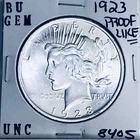 1923 P BU GEM PEACE SILVER DOLLAR UNC MS+++ U.S. MINT RARE COIN 8405
