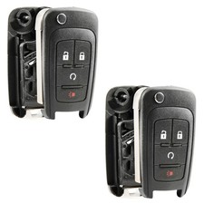 2 Remote Shell Case Pad Uncut Flip Key Blade For Chevrolet 4b (KR55WK500733)