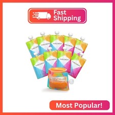 Baby Brezza Reusable Baby Food Storage Pouches, 10 Pack 7oz - Make Organic Food