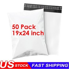 50 Large Poly Mailer 19X24 Mailing Shipping Envelope Self Sealing Plastic Bags