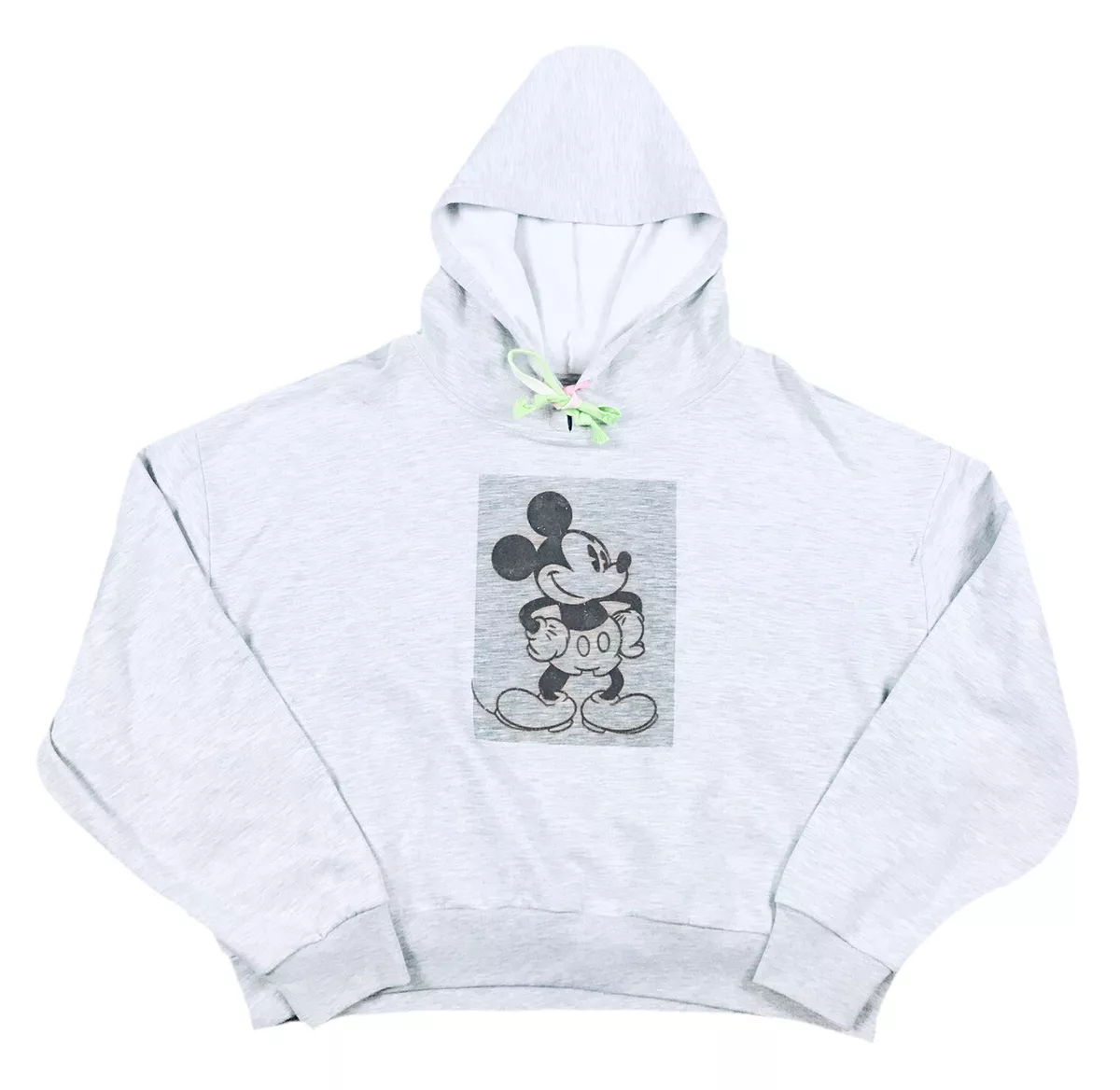 Mickey mouse clearance crop top hoodie