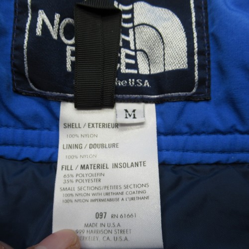 The North Face Down Ski Suit Jacket Large Pants Medium Mens Blue USA Made VTG - Picture 6 of 22