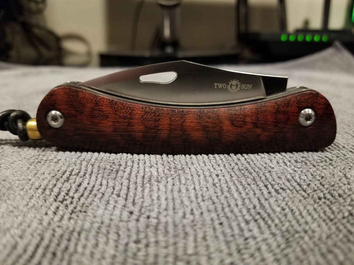 Twosun TS246 - S90V/Titanium & Snakewood/Slipjoint | eBay