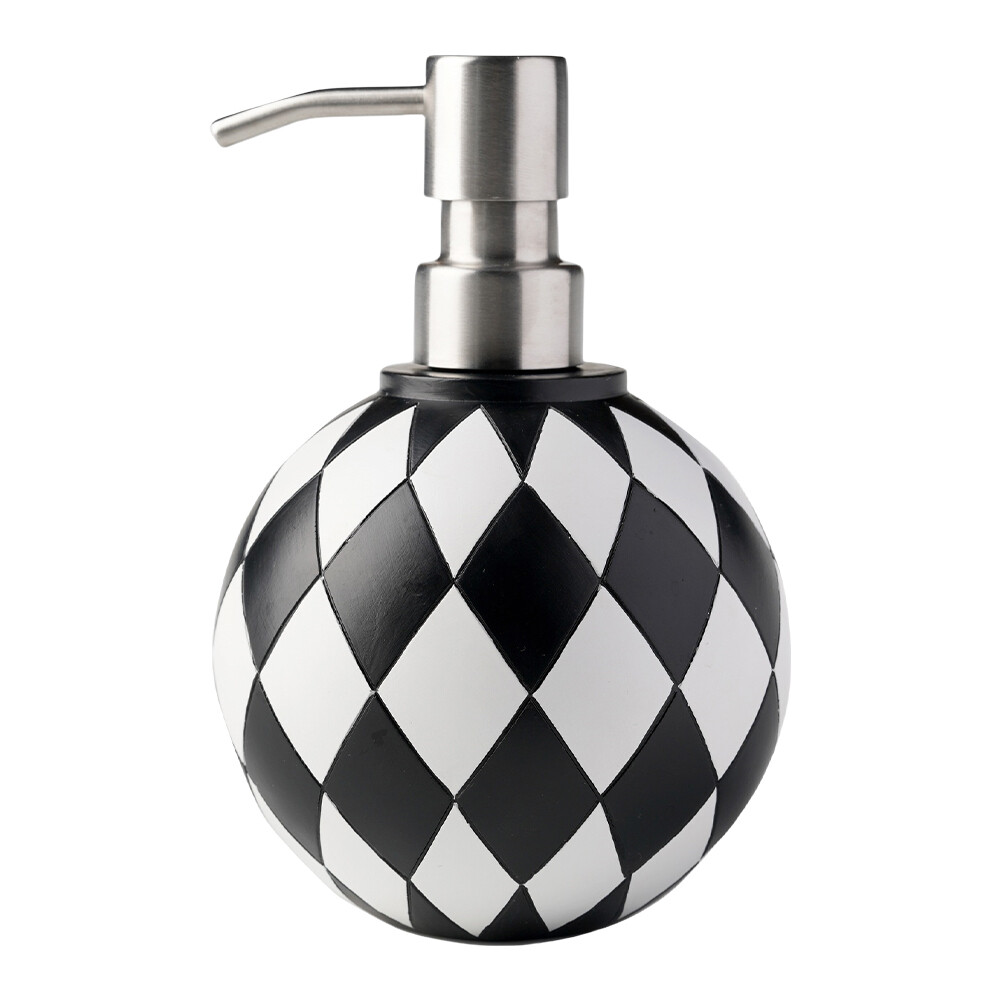 Bathroom Soap Dispenser Modern Checkerboard Bath Dispenser for Bathroom,Kitchen