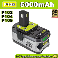 18V 5,0Ah Akku FüR Ryobi One Plus Lithium RB18L50 P108 P104 Batterie 18 Volt Neu
