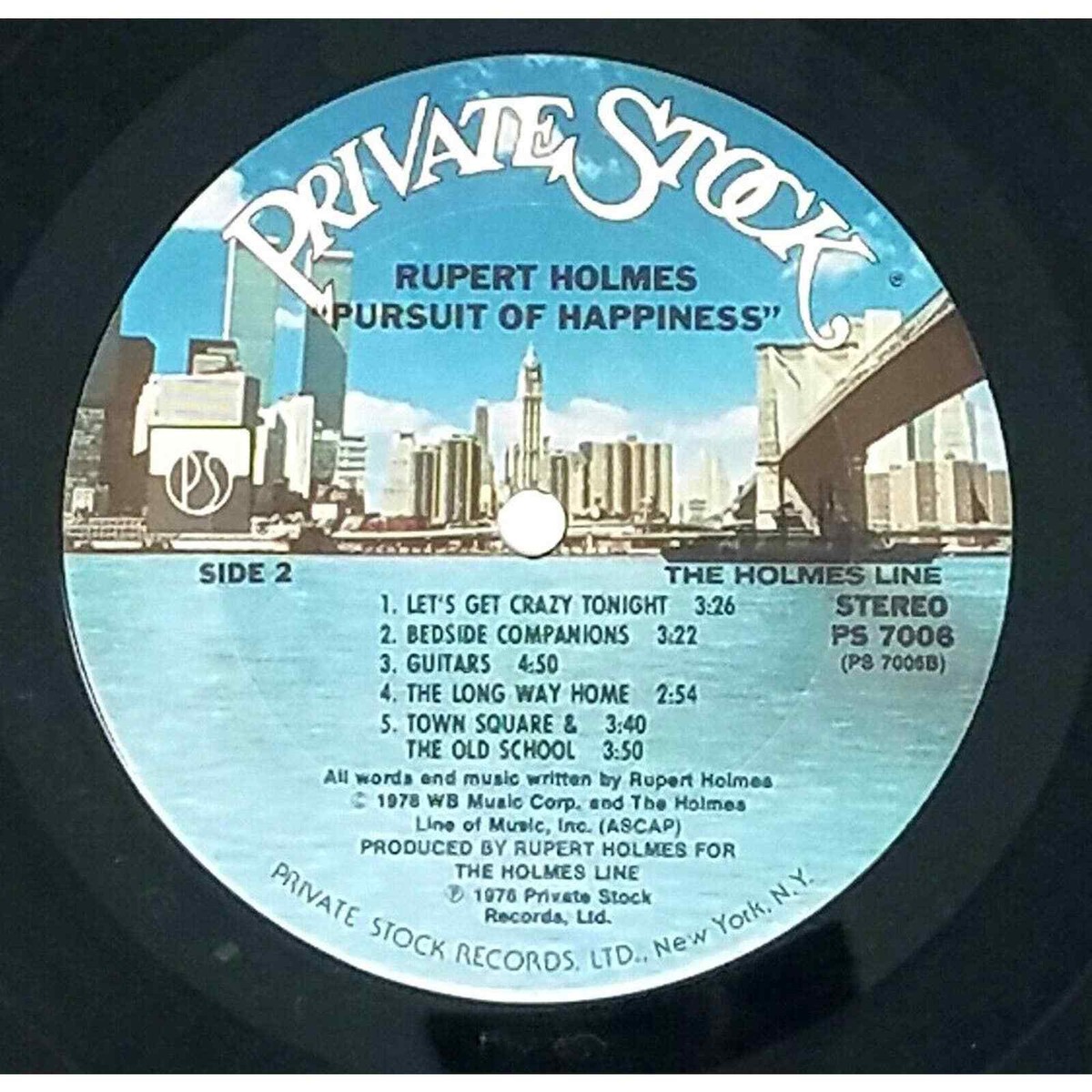 Rupert Holmes Pursuit of Happiness 1978 Album Record Vinyl 12