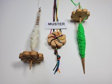 Multi Handspindel Wirbel  3 in 1 Spindel, Kopfspindel u. knüpfen wie Knüpfstern