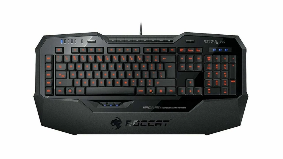 NEW Roccat Isku FX Multicolor Backlit Illuminated Gaming Keyboard ROC-12-901 BLK - Image 4 of 4