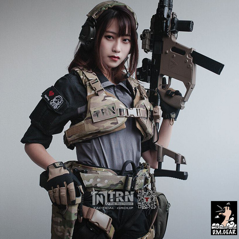Tactical Bikini Armor Vest Women Protect Cosplay Plate Carrier Molle