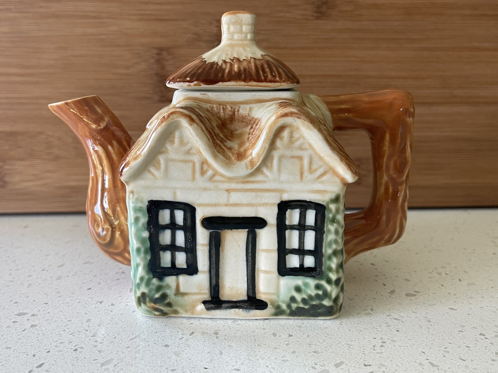 Cottage Ware Kensington England Original 1960's Teapot Creamer Sugar Set Ceramic
