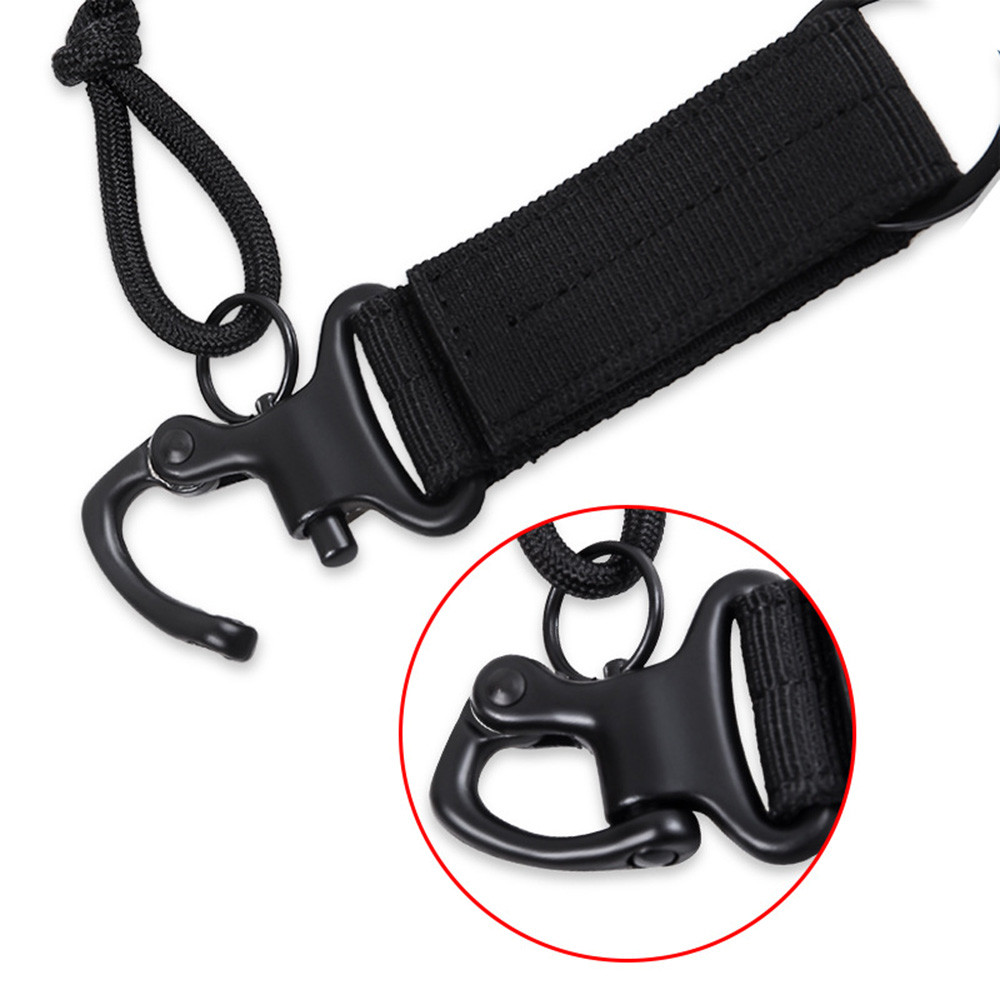 Tactical Molle Carabiner Backpack Belt Clip Keychain Buckle Quick Release Hook
