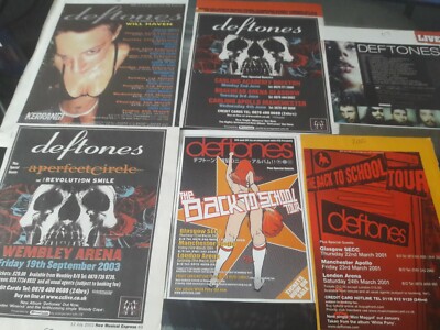 DEFTONES - LIVE TOUR DATES 1998 2003 2007 2001 2000 original advert / magnet 