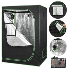 48"x24"x60" 100% Reflective Mylar Non Toxic Hydroponic Grow Tent Indoor Room