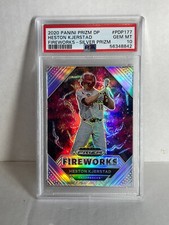 2020 Panini Prizm Draft Picks Fireworks Silver Heston Kjerstad ROOKIE RC PSA 10