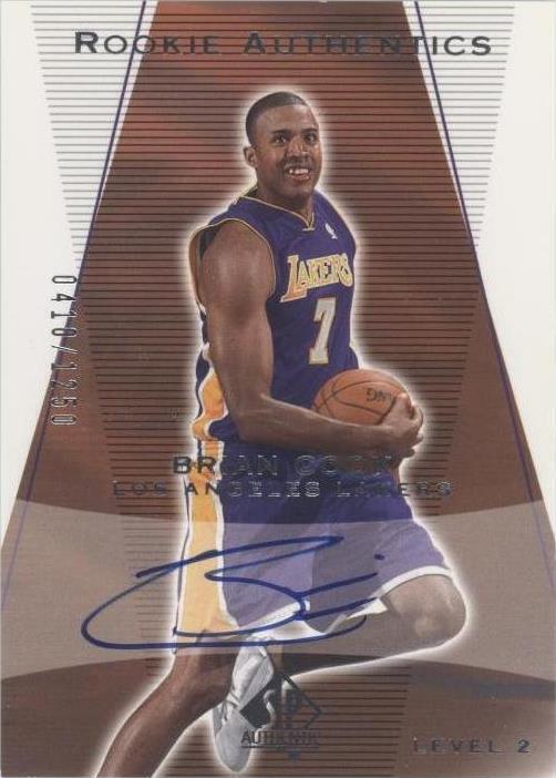 2003-04 SP Authentic - Rookie Authentics Brian Cook #168 /1250 (AU, RC ...