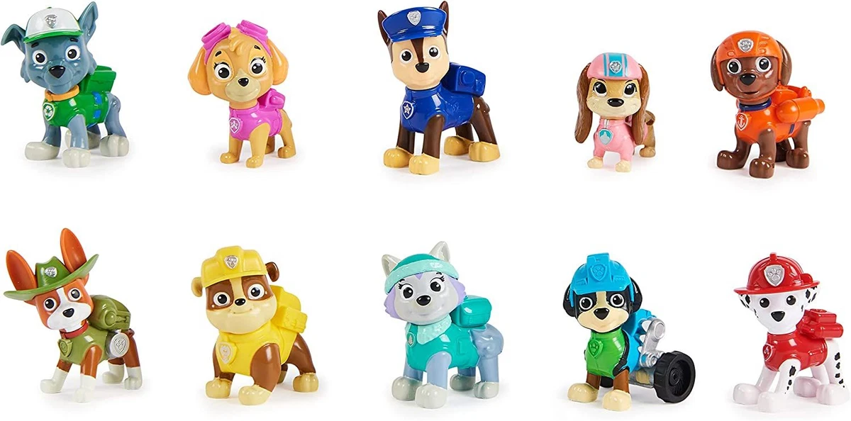 Paw Patrol 10th Anniversary All Paws 10 Figures Gift Set Playset