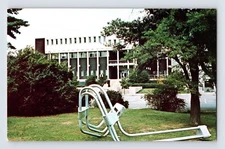 Postcard Illinois Dekalb IL Northern University Visual Arts Building 1970s