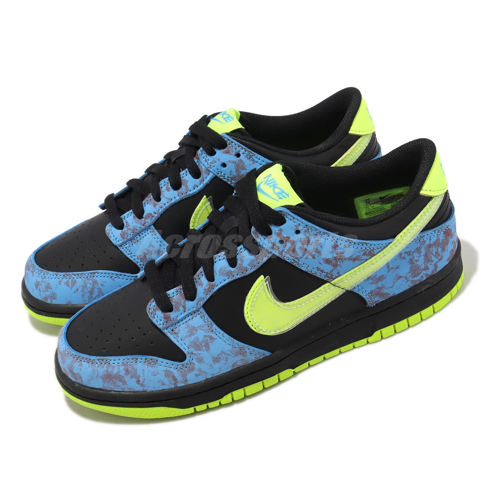 Nike Dunk Low SE GS Lets Dance Acid Wash Baltic Blue Volt Kid Женщины DV1694-900
