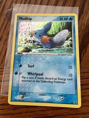 rare mudkip card Pokemon Trading Card Game Promo Cards Holo Rare Mudkip #018