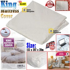Bed Mattress Fitted Cover Protector Sheet For King Size PVC Plastic Waterproof