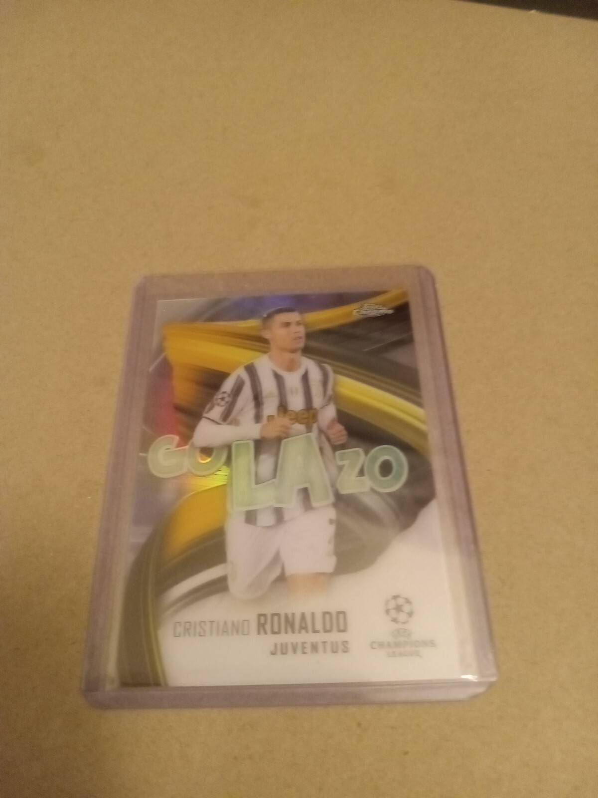 Cristiano Ronaldo Refractor 2020-21 Topps Chrome UEFA GOLAZO REFRACTOR GOL-CR