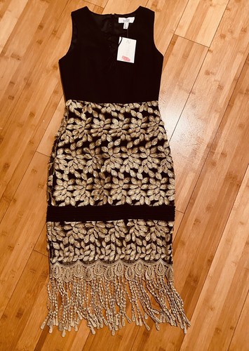 NWT Belle Badgley Mischka Willa Black 