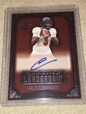 MALIK CUNNINGHAM 2022 Leaf Ultimate Leadership AUTOGRAPH LOUISVILLE CARDINALS QB