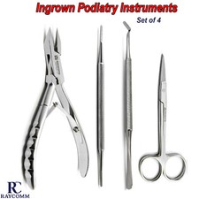Toe Nail Podiatry Ingrown Cutter Nail Lifter Chiropody Nail File Instruments Set