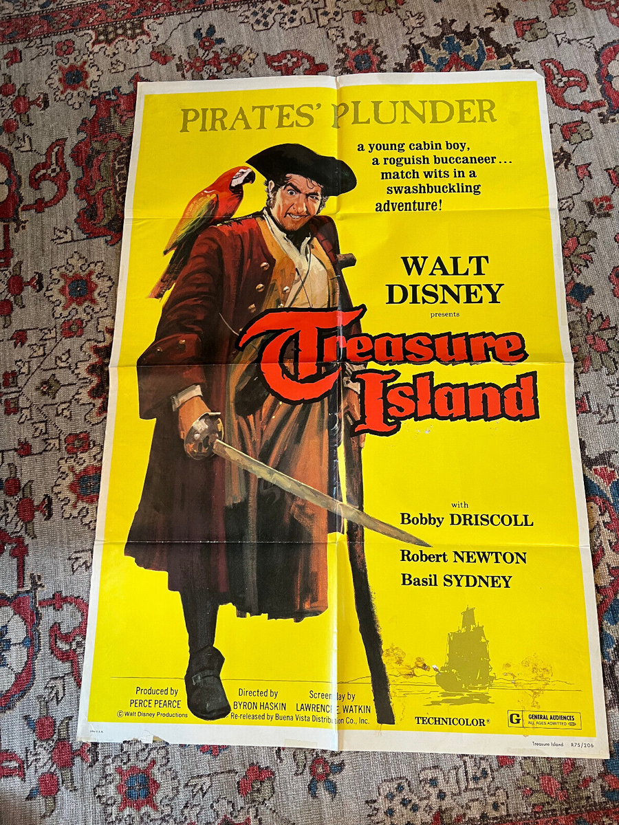 Treasure Island 1975RR Walt Disney 27x41