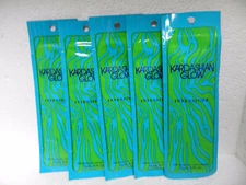 5 PACKS PACKETS KARDASHIAN INTENSIFIER TANNING BED TAN LOTION BY DESIGNER SKIN