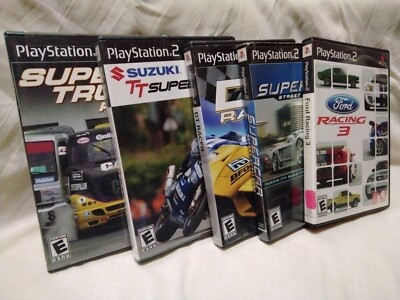 PlayStation 2 Lot Of 5 Racing Games ALL Tested. 