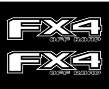 2x FX4 Off Road Sticker Vinyl Decal - Truck Bed Side F150 F250 Offroad 4x4 16”x4