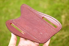 GENUINE LEATHER HAND CRAFTED BELT SHEATH FOR FIXED BLADE & FOLDING KNIFE 2751
