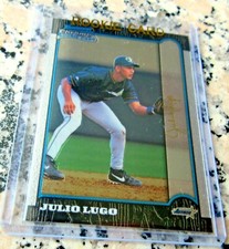 JULIO LUGO 1999 Bowman Chrome GOLD SP Rookie Card RC Boston Red Sox 2007 Champs