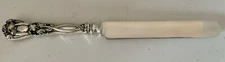 DURGIN IRIS STERLING 8 5/8” OLD SP BLADE LUNCH KNIFE MINT ORIGINAL CONDITION!