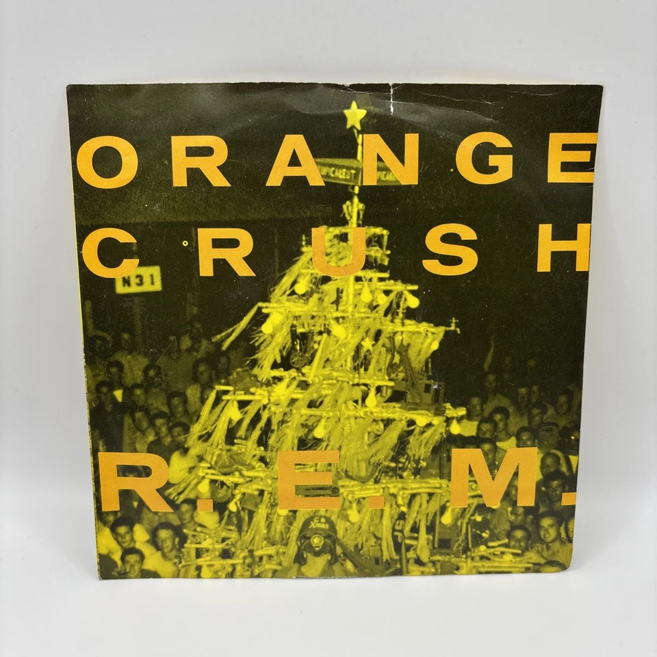 R.E.M. Orange Crush REM 7" Vinyl UK 1989 Warner Bros 1st Press A1/B1 Single - Image 2 of 3