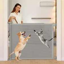  Retractable Extra Wide Mesh Indoor/Outdoor Gate Free Shipping 
